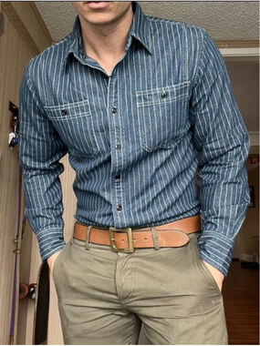 9 oz Wabash Vent Hole Work Shirt Non Stock Mfg. Co. Size 42 🇺🇸shipping